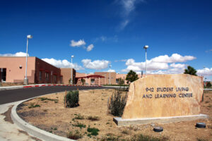 Rough Rock Community School grounds.