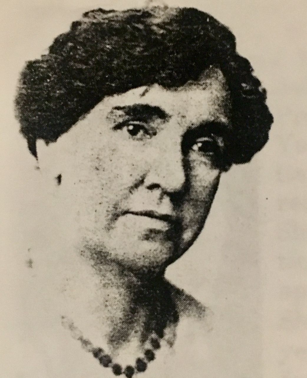 Photo of Lily Clayton Wolstenholme in middle age.